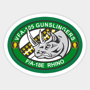 VFA-105 Gunslingers - Rhino Sticker